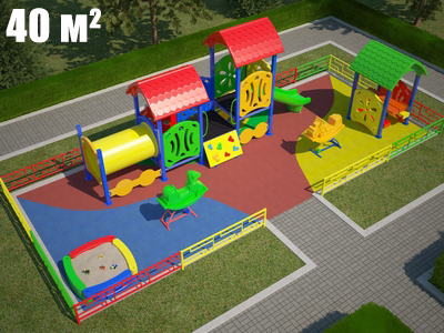 Площадка для детского сада TORUDA-1 (10х4 м)