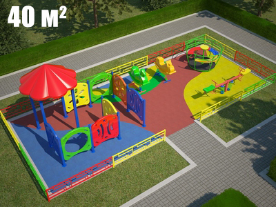 Площадка для детского сада TORUDA-2 (10х4 м)